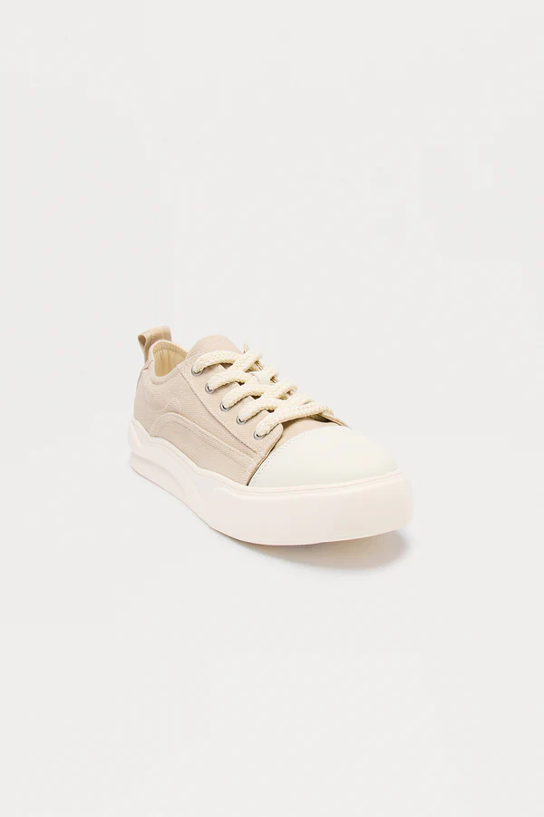 Chunky Low Sneaker - Sand combo